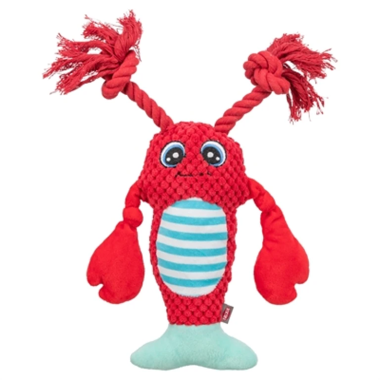 TRIXIE Hondenspeeltje Kreeft met Flostouw - Rood - 1 stuk