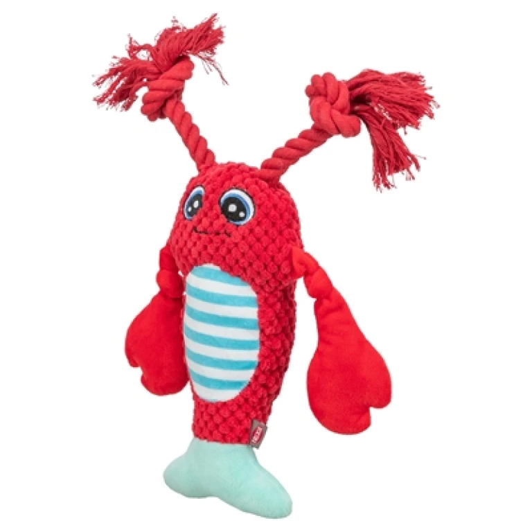 TRIXIE Hondenspeeltje Kreeft met Flostouw - Rood - 1 stuk