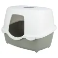 TRIXIE KATTENBAK DAVIO TOP OUTDOOR MET KAP GRIJS / WIT