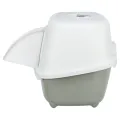 TRIXIE KATTENBAK DAVIO TOP OUTDOOR MET KAP GRIJS / WIT