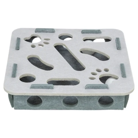 TRIXIE HOLE'N'ROLL BOX VILT GRIJS
