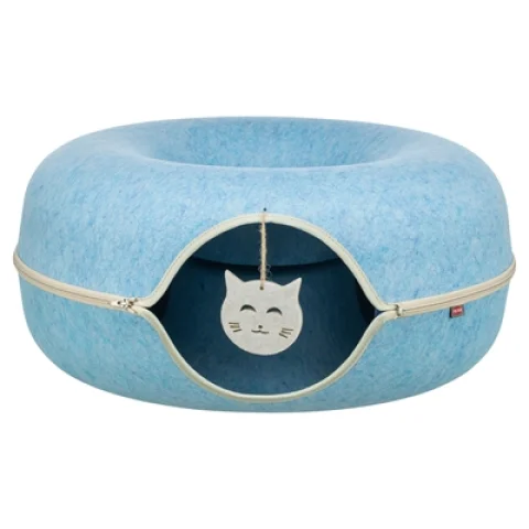 TRIXIE SPEELDONUT VILT BLAUW