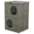 TRIXIE KATTENMAND AMALIA HOEKIG POLYRATTAN GRIJS