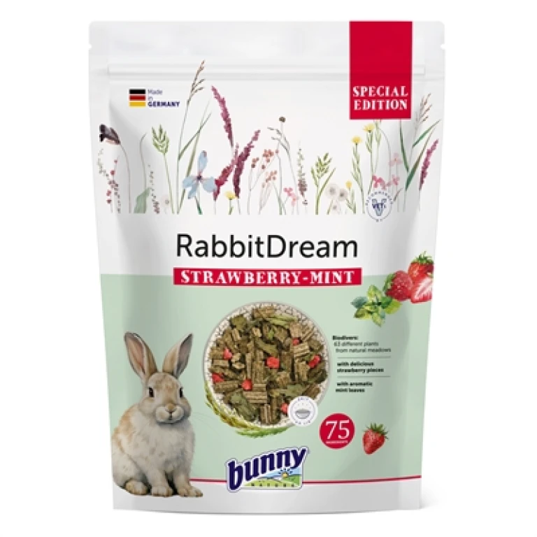 Konijnendroom droogvoer Strawberry Mint 1.5 kg
