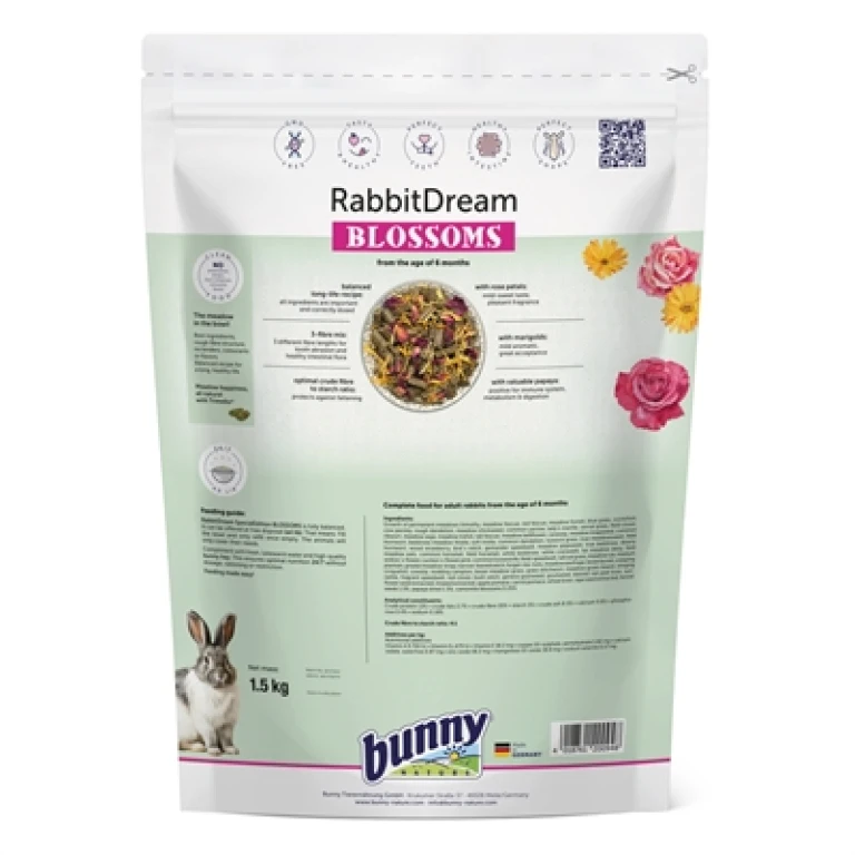 Konijnendroom Blossoms Droogvoer 1,5 kg