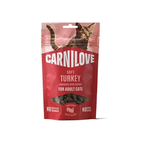 CARNILOVE SOFT SNACK TURKEY / CATNIP