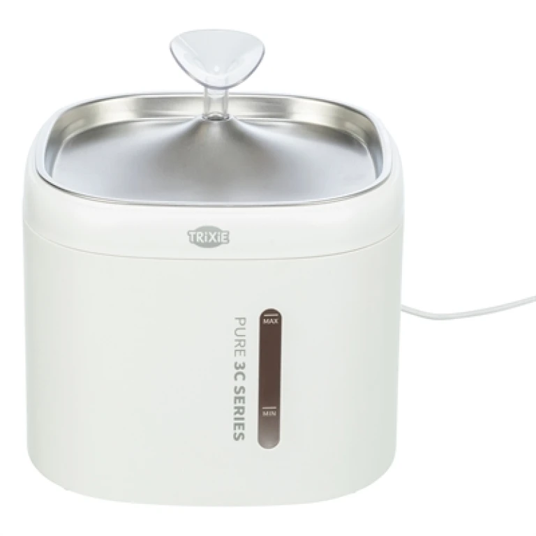 TRIXIE Aqua Pure Drinkfontein Kunststof en RVS Wit - 1 stuk