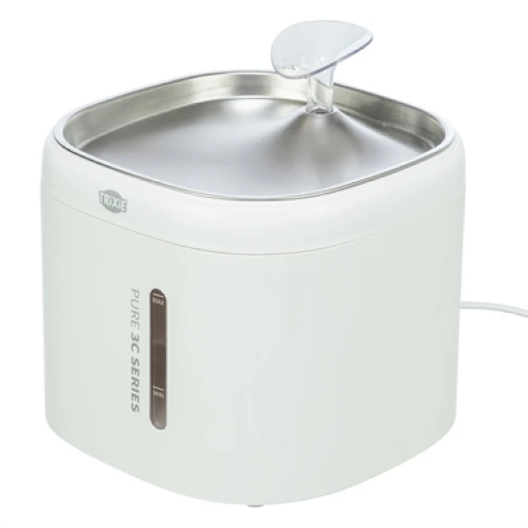 TRIXIE Aqua Pure Drinkfontein Kunststof en RVS Wit - 1 stuk