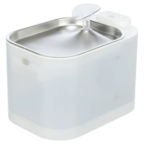TRIXIE DRINKFONTEIN AQUA SQUARE KUNSTSTOF / RVS WIT