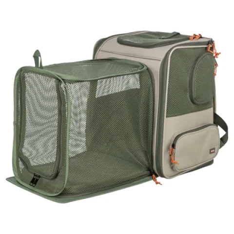 TRIXIE RUGZAK ROCCO MAXIMAAL 10 KG BEIGE / OLIJFGROEN