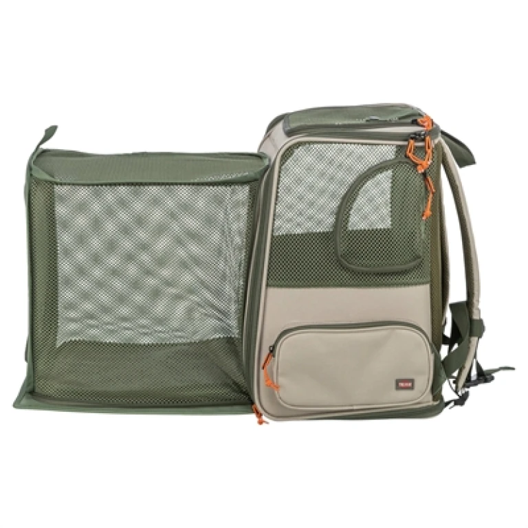 Trixie Rugzak Rocco Beige/Olijfgroen voor huisdieren tot 10 kg