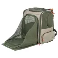 TRIXIE RUGZAK ROCCO MAXIMAAL 10 KG BEIGE / OLIJFGROEN