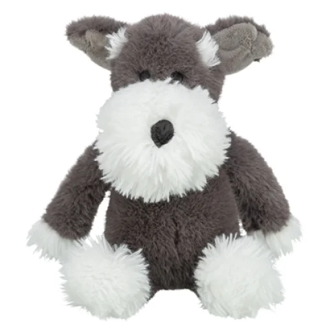 TRIXIE HOND MET SNOR PLUCHE GRIJS