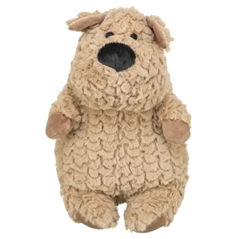 TRIXIE HOND ROND PLUCHE BRUIN