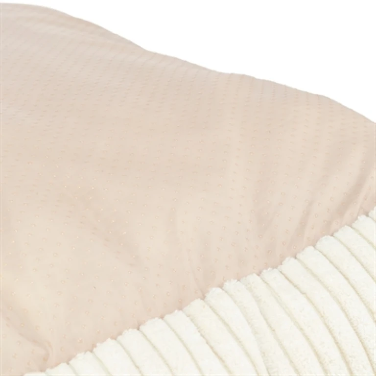 Trixie Vital Hondenmand Jonna Hoekig Ribfluweel Creme - 80x60 cm