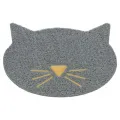 TRIXIE KATTENBAKMAT KATTENKOP PVC LICHTGRIJS