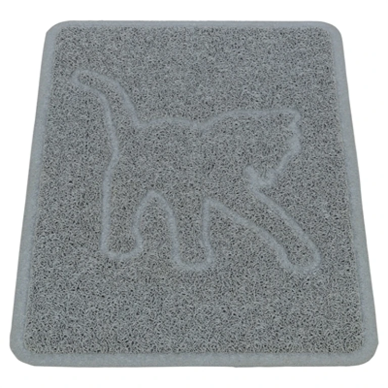 TRIXIE Kattenbakmat Kattensilhouet Lichtgrijs 48x35 cm