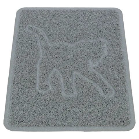 TRIXIE KATTENBAKMAT KATTENSILHOUET PVC LICHTGRIJS