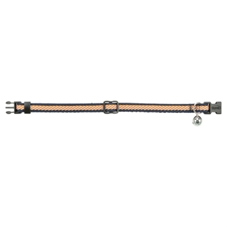 Trixie Kattenhalsband Gestreept Blauw/Oranje 20-30 cm - 1 stuk
