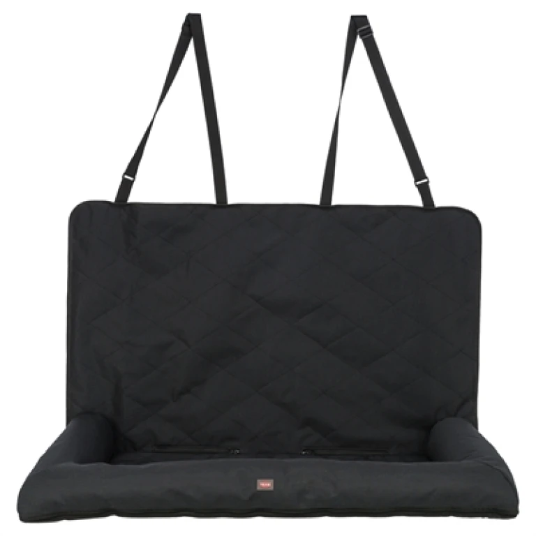 TRIXIE Autostoelkussen Dubbel Zwart voor hond - 1 stuk - 95x50x10 cm