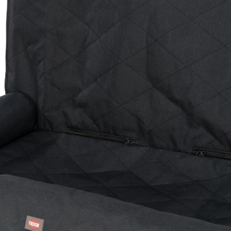 TRIXIE Autostoelkussen Dubbel Zwart voor hond - 1 stuk - 95x50x10 cm