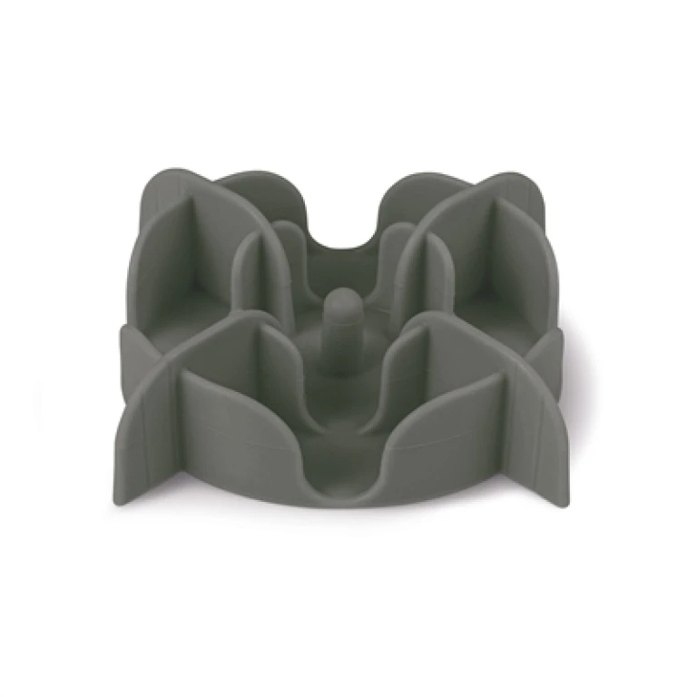ZOLUX Slowfeeder Inzetstuk voor Voerbak - Silicone - Grijs - 1 stuk