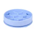 ZOLUX VOERBAK HOND SLOW FEED MET ZUIGNAPPEN SILICONE BLAUW