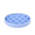 ZOLUX VOERBAK HOND SLOW FEED MET ZUIGNAPPEN SILICONE BLAUW
