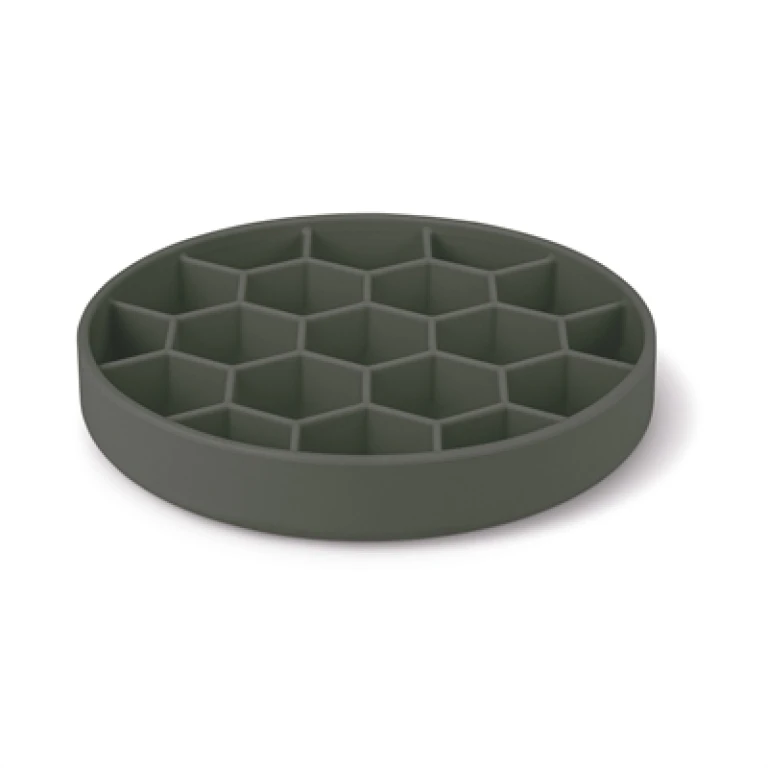 Zolux Slow Feed Voerbak voor Hond met Zuignappen, Silicone, Grijs, 1 stuk