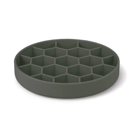 ZOLUX VOEBRAK HOND SLOW FEED MET ZUIGNAPPEN SILICONE GRIJS