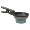 ZOLUX VOERSCHEP 2 IN 1 SCHEP / AFSLUITKLEM SILICONE GRIJS