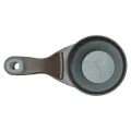 ZOLUX VOERSCHEP 2 IN 1 SCHEP / AFSLUITKLEM SILICONE GRIJS