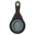 ZOLUX VOERSCHEP 2 IN 1 SCHEP / AFSLUITKLEM SILICONE GRIJS