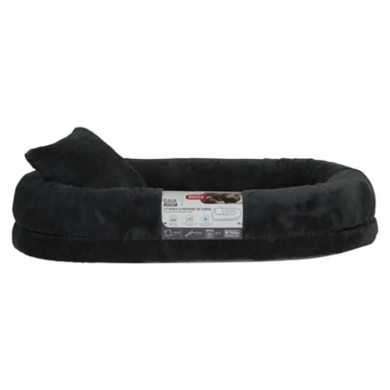 Zolux Expert Gaia Hondenmand met Kussentje Ovaal Grijs 90x51x17 cm - 1 stuk