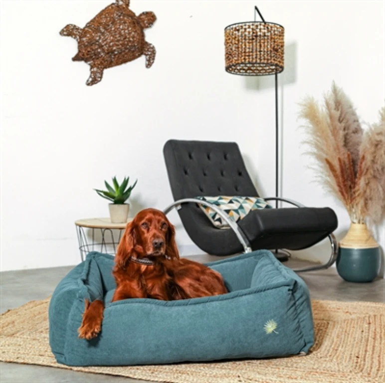 Zolux Toscane Hoekige Hondenmand Blauw - 75x55x25 cm - 1 stuk