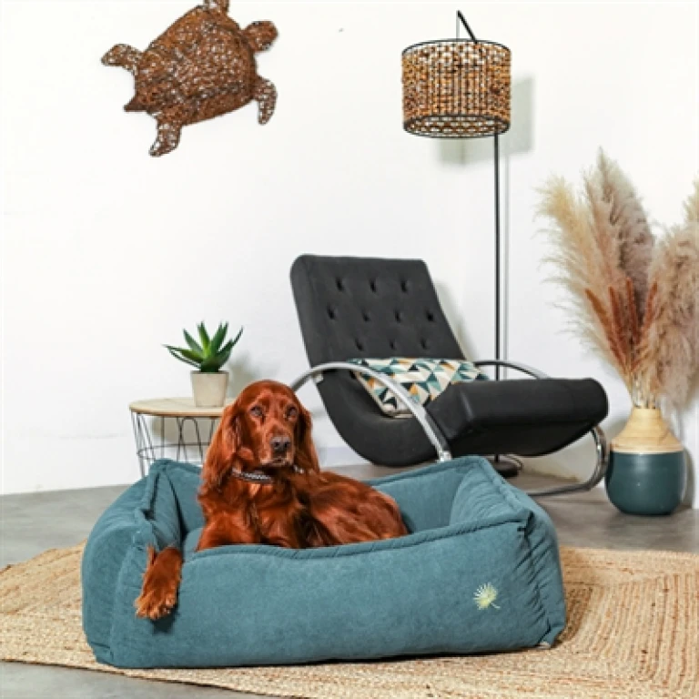 Zolux Toscane Hondenmand Hoekig Blauw - 85x65x27 cm