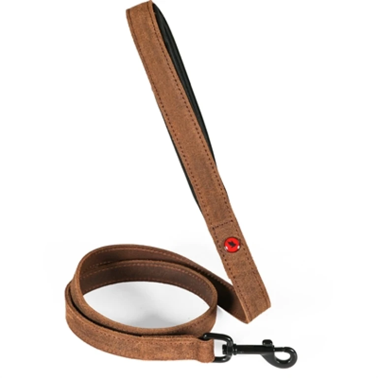 Zolux Expert Hondenriem Premium Leer en Neopreen Bruin - 1 stuk