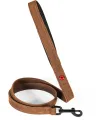 Zolux Expert hondenriem van leer en neopreen - bruin - 1 stuk