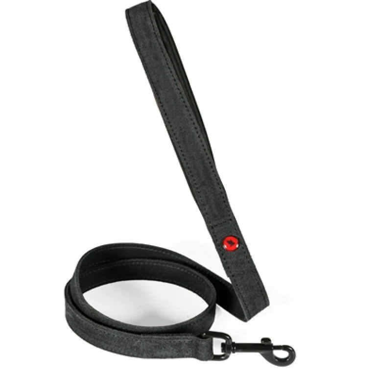 Zolux Expert Hondenriem Premium Leer en Neopreen Zwart - 1 stuk