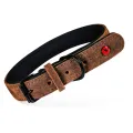 ZOLUX EXPERT HALSBAND HOND PREMIUM LEER / NEOPREEN BRUIN