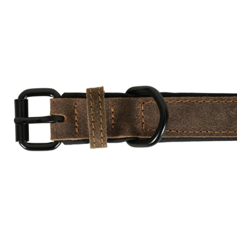 Zolux Expert Hondenhalsband Premium Leer Bruin - 1 stuk