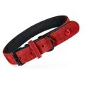 Zolux Expert Hondenhalsband Premium Leer & Neopreen - Rood - 1 stuk