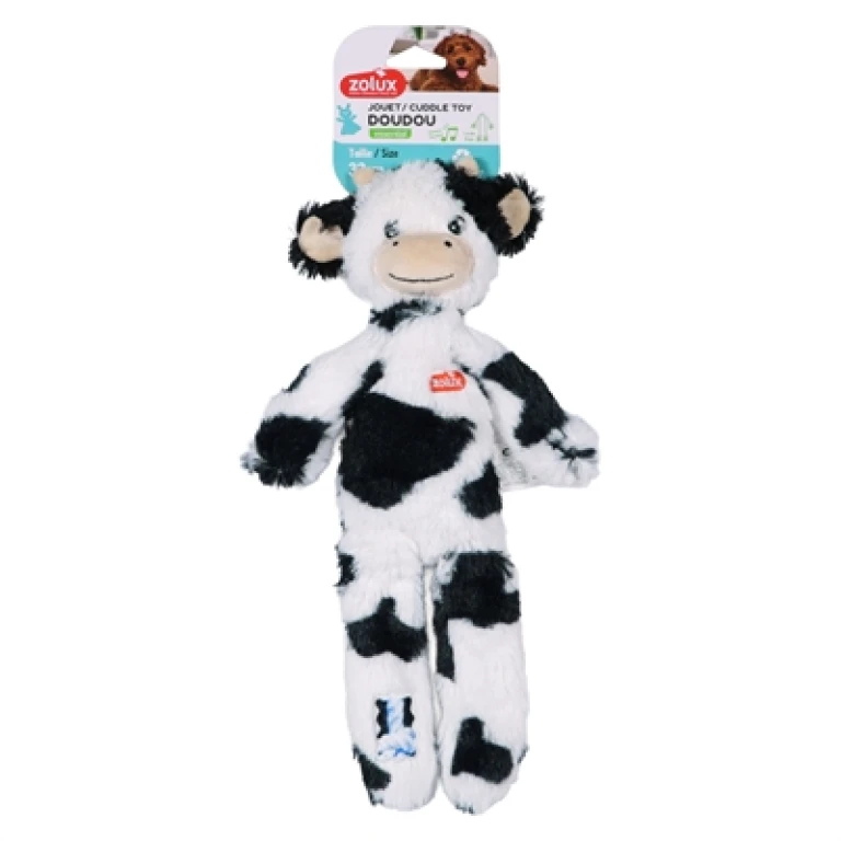 Knuffel Koe Isache Wit/Zwart 32 cm