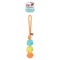ZOLUX FLOSTOUW TWIST MET 3 TOUWBALLEN MEERKLEURIG