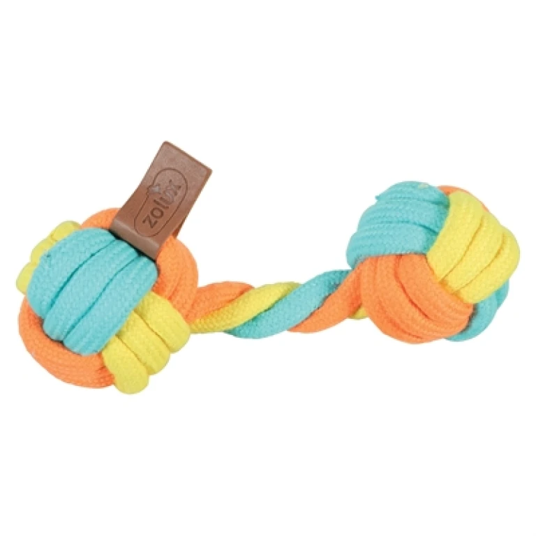 Zolux Flostouw Twist Dumbell Meerkleurig - Hondenspeelgoed (1 stuk)