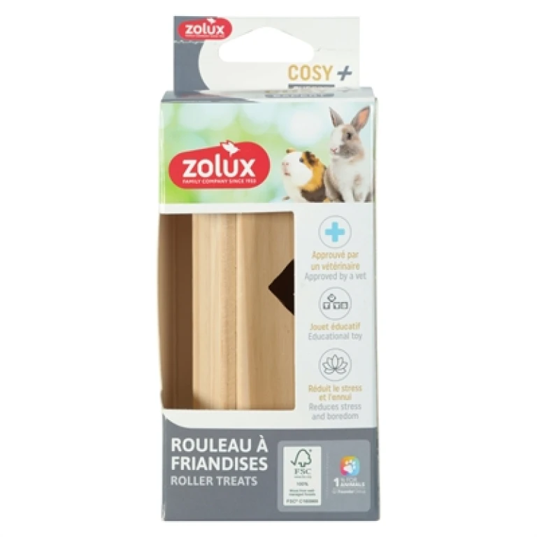 Zolux Snack Roller Cosy Houten Speelrol voor Knaagdieren - 1 stuk