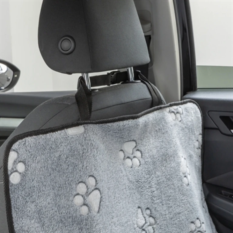 TRIXIE Hond Auto Beschermhoes voor Voor- en Achterbank Grijs/Zwart - 1 stuk