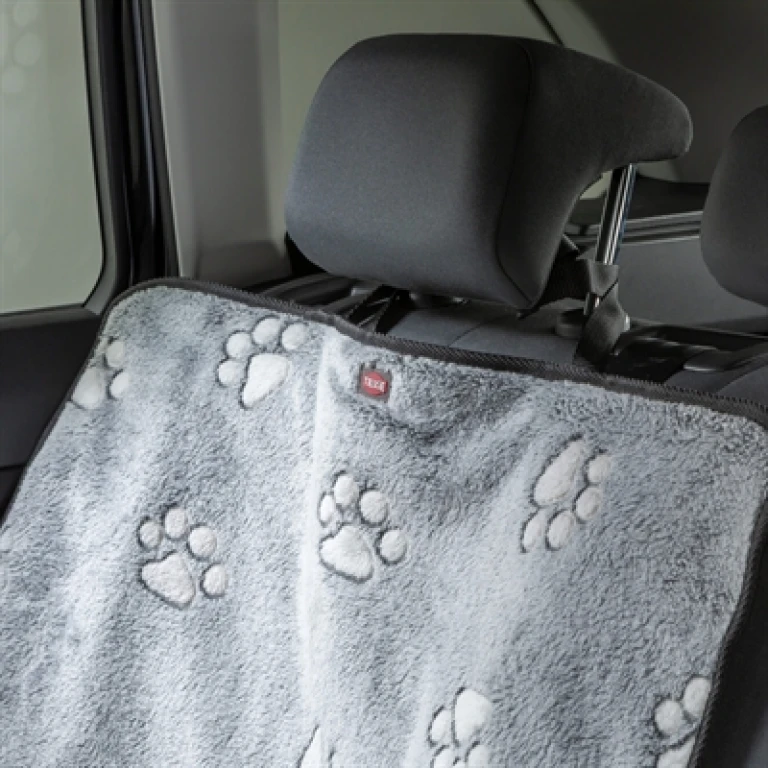 TRIXIE Hond Auto Beschermhoes voor Voor- en Achterbank Grijs/Zwart - 1 stuk