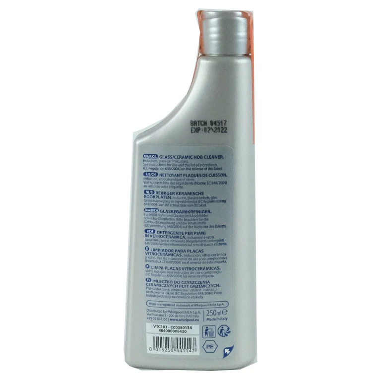 Wpro Kookplaat Reiniger 250 ml (1 stuk)