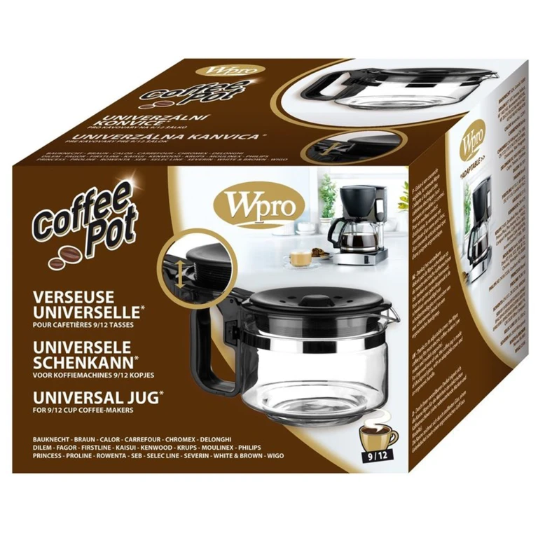 Wpro Koffiekan Zwart 9-12 kops Universeel